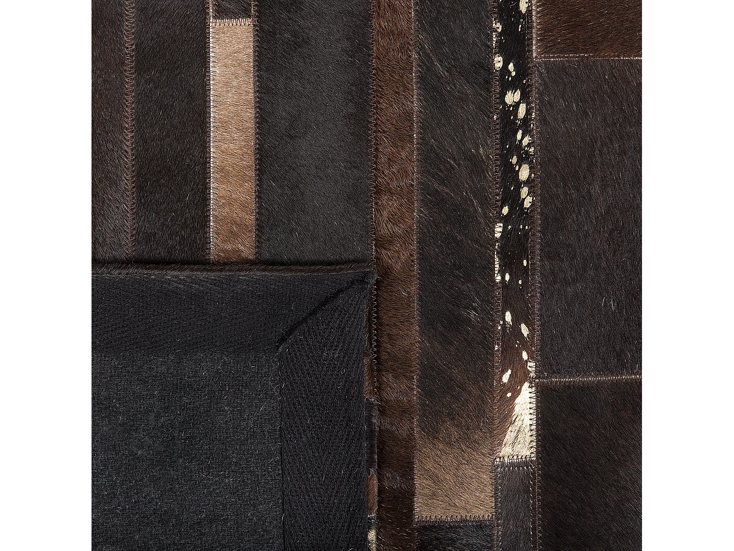 Tapis ARTVIN Marron 200 x 200 cm Cuir