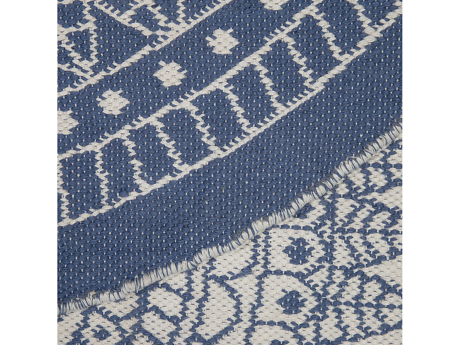 Tapis d'extérieur YALAK Bleu ø 140 cm Réversible