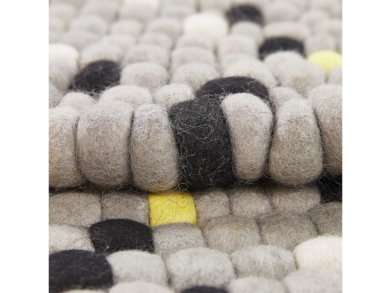 Tapis PENEK Gris clair ø 140 cm Laine