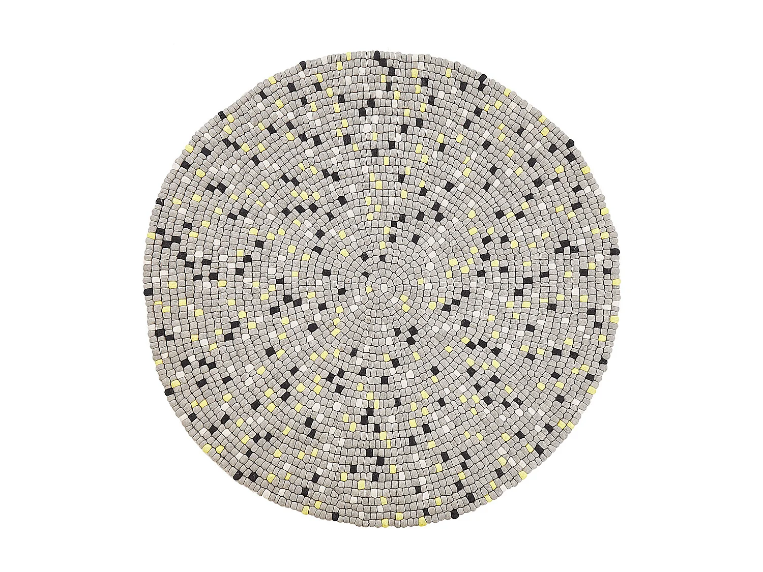 Tapete redondo cinzento claro ⌀ 140 cm PENEK