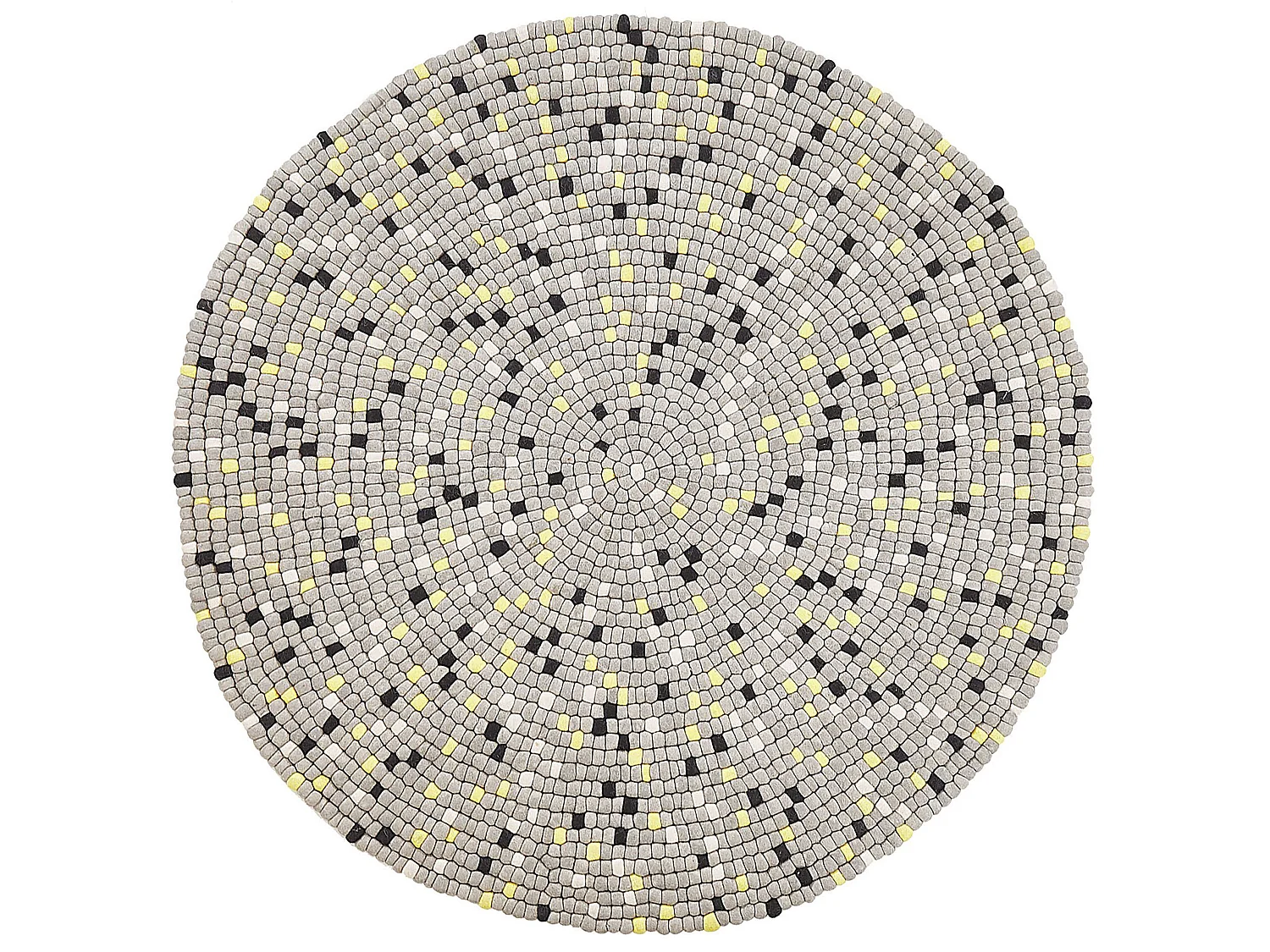 Tapis rond gris clair ⌀ 140 cm PENEK