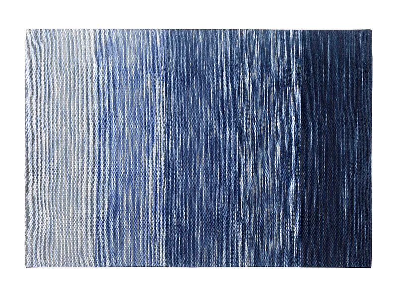 Alfombra de lana azul 140 x 200 cm KAPAKLI
