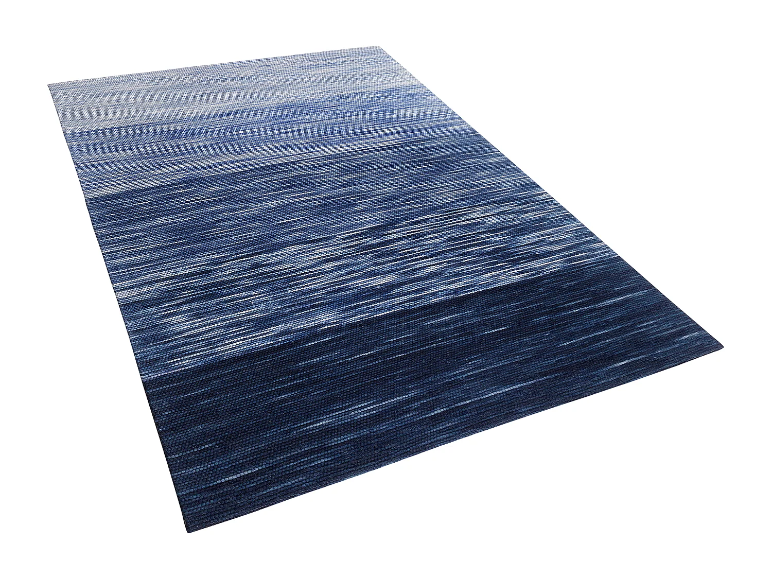 Alfombra de lana azul 140 x 200 cm KAPAKLI