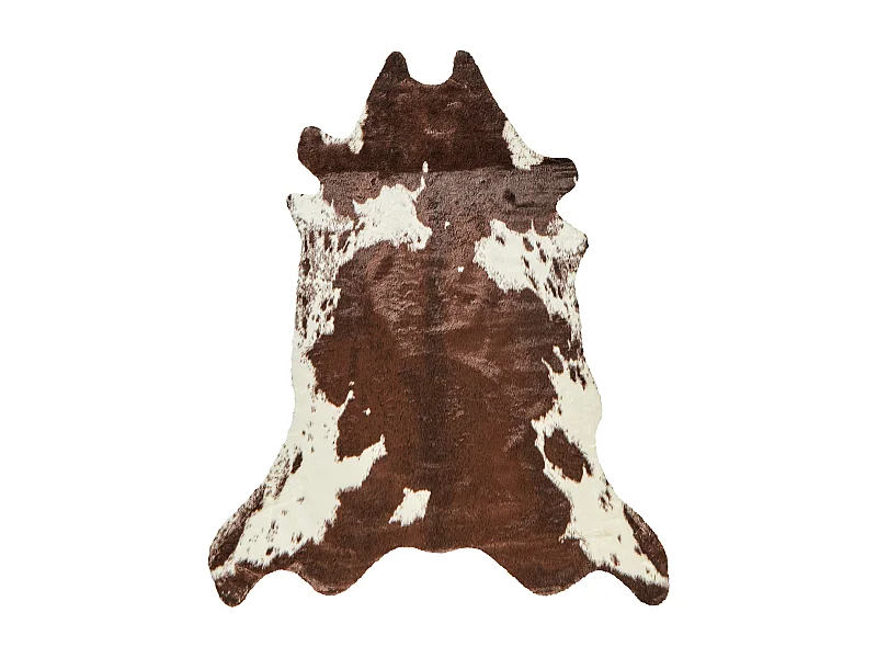 simili de vache BOGONG Marron foncé 150 x 200 cm