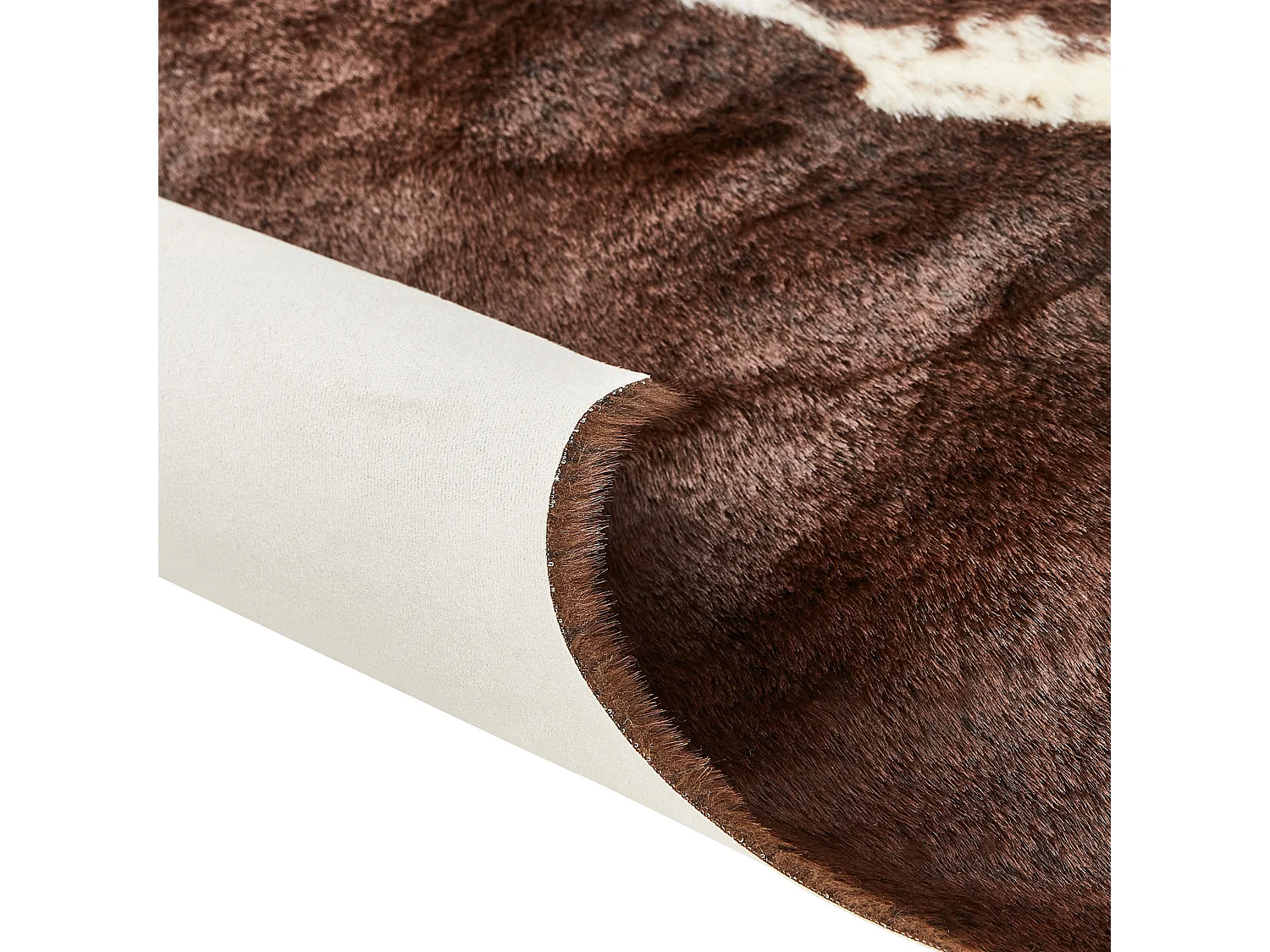 simili de vache BOGONG Marron foncé 150 x 200 cm