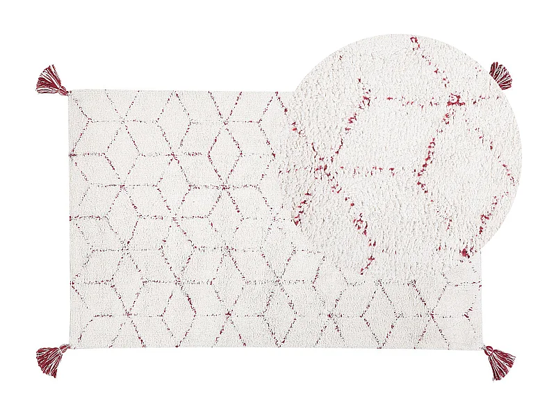 Tapis SAKARYA Blanc 80 x 150 cm Coton