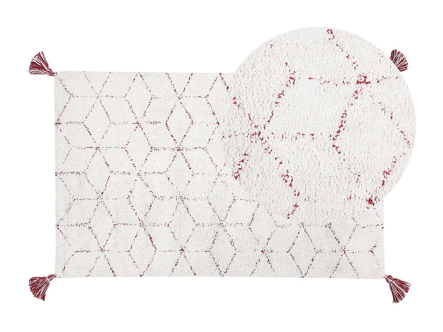 Tapis SAKARYA Blanc 80 x 150 cm Coton