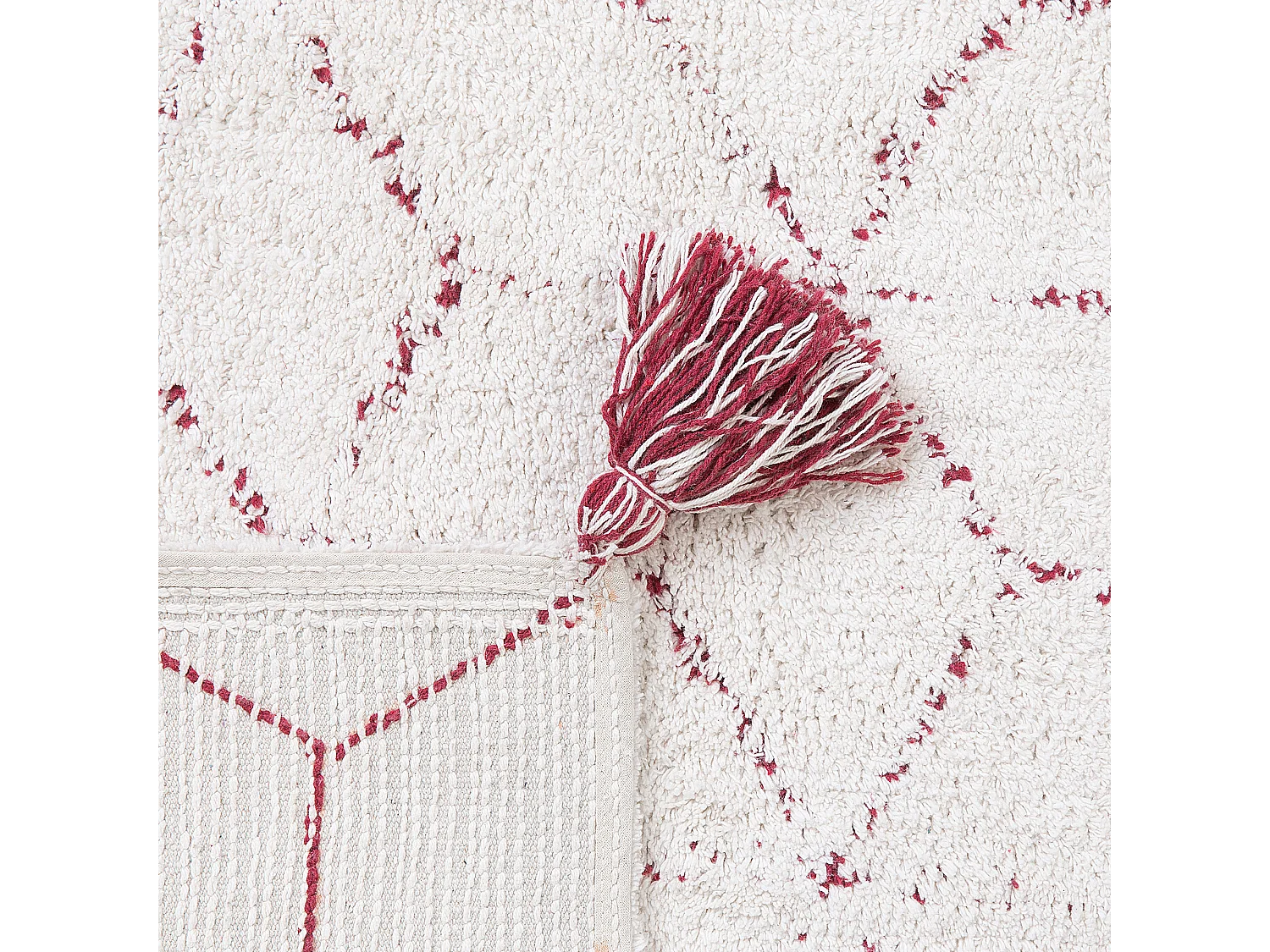 Dywan shaggy 80 x 150 cm biały SAKARYA