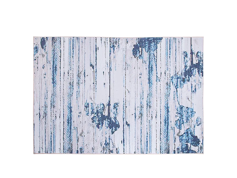 Alfombra azul/beige 140 x 200 cm BURDUR