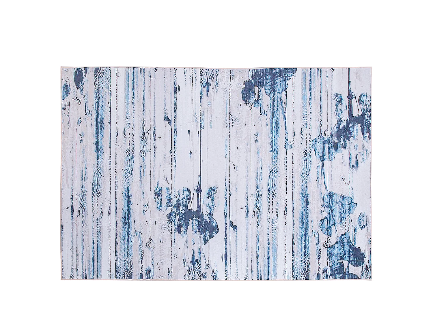 Tappeto a pelo corto blu-beige 140 x 200 cm BURDUR