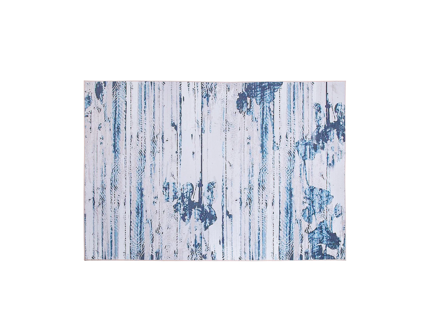 Moderner Teppich rechteckig blau 140x200 cm Kurzflor Burdur