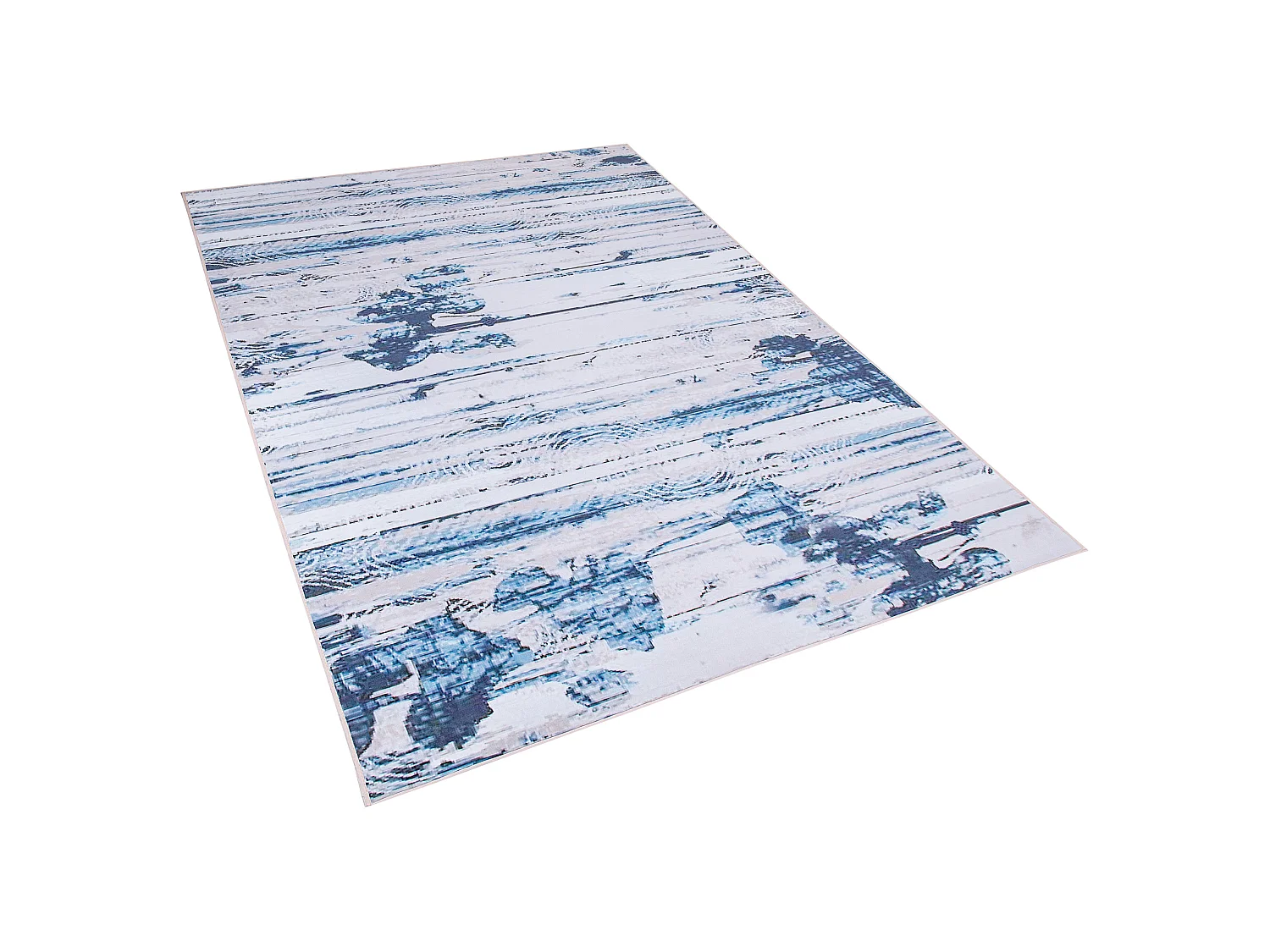 Vloerkleed polyester blauw 140 x 200 cm BURDUR