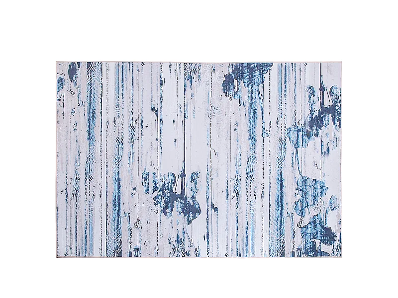 Moderner Teppich rechteckig blau 140x200 cm Kurzflor Burdur