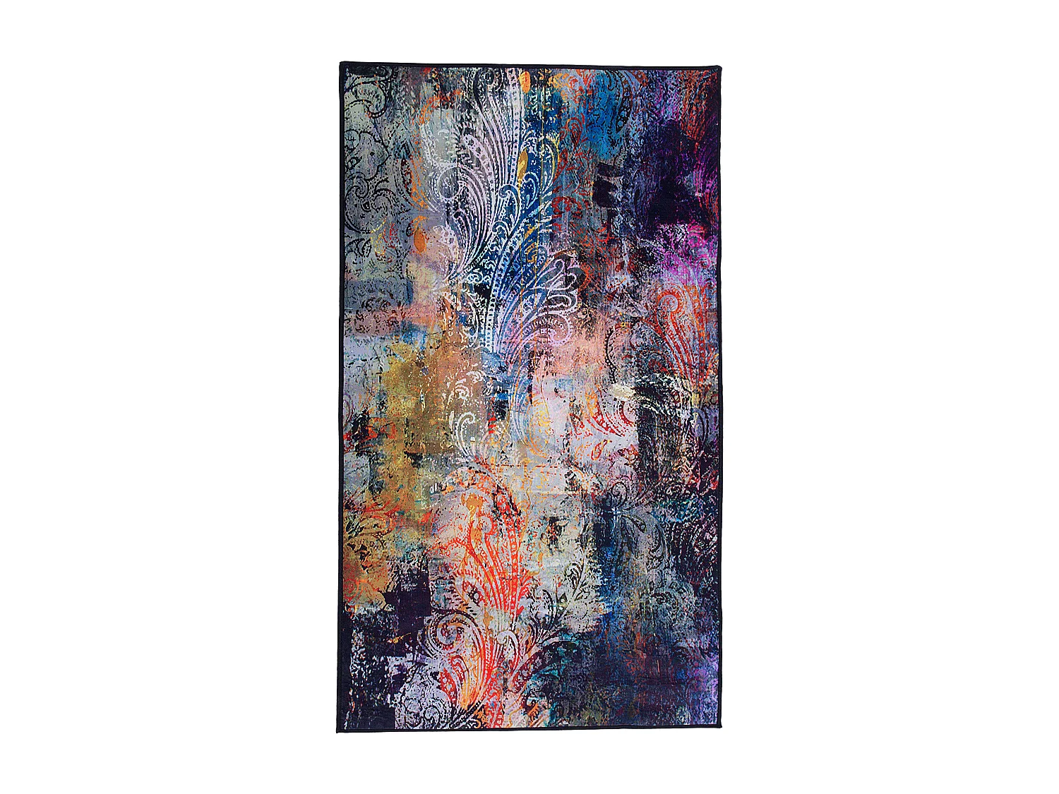 Abstrakter Teppich bunt Modern Kurzflor rechteckig 80x150 cm Mardin