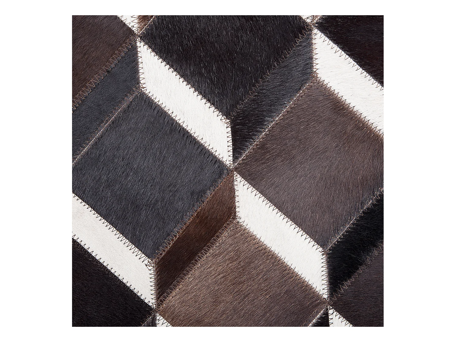 Vloerkleed ALPKOY ø 140 cm Leer Bruin