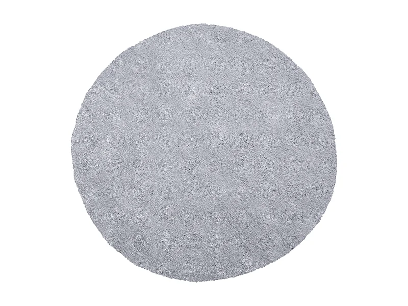 Tappeto shaggy grigio chiaro tondo ⌀ 140 cm DEMRE