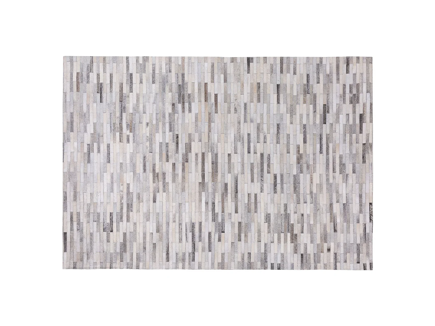 Tapis AHILLI 140 x 200 cm Cuir Gris