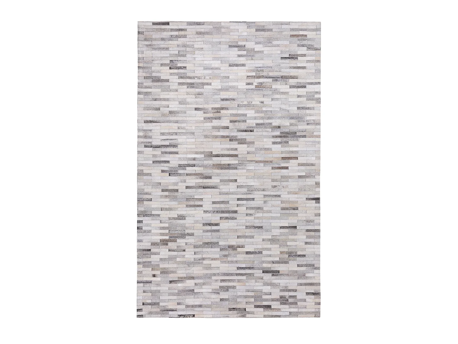Tapis AHILLI 140 x 200 cm Cuir Gris