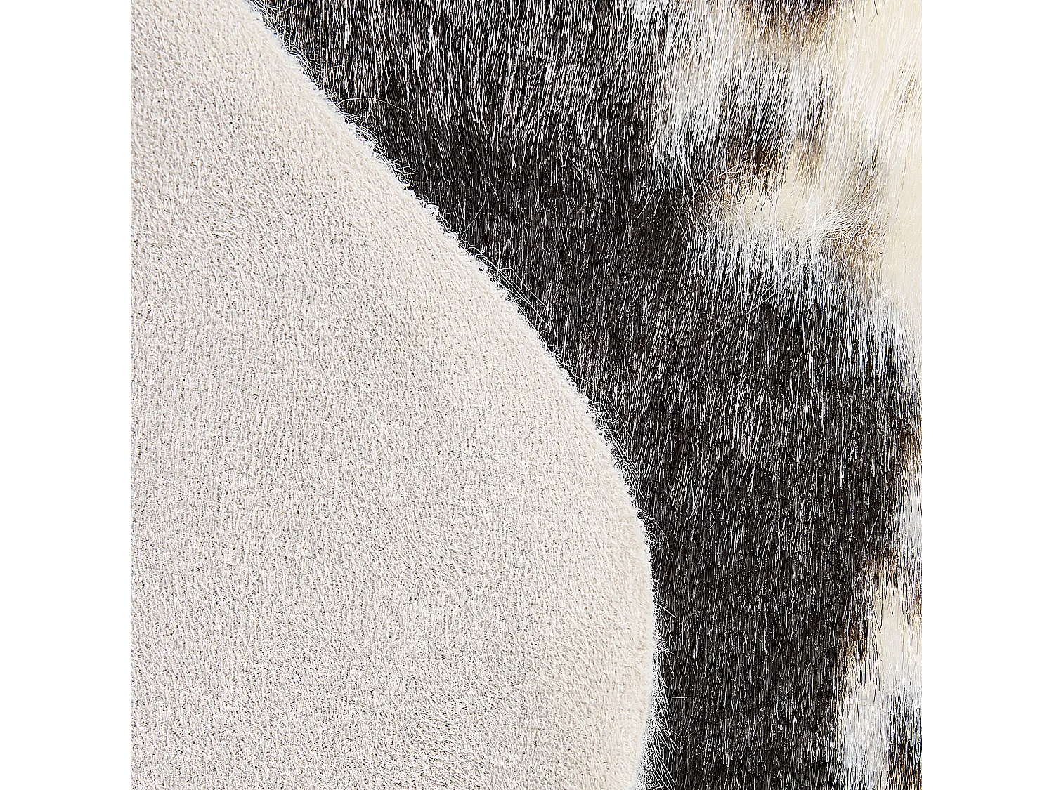 Vloerkleed koeienprint wit/zwart 90 x 60 cm NAMBUNG