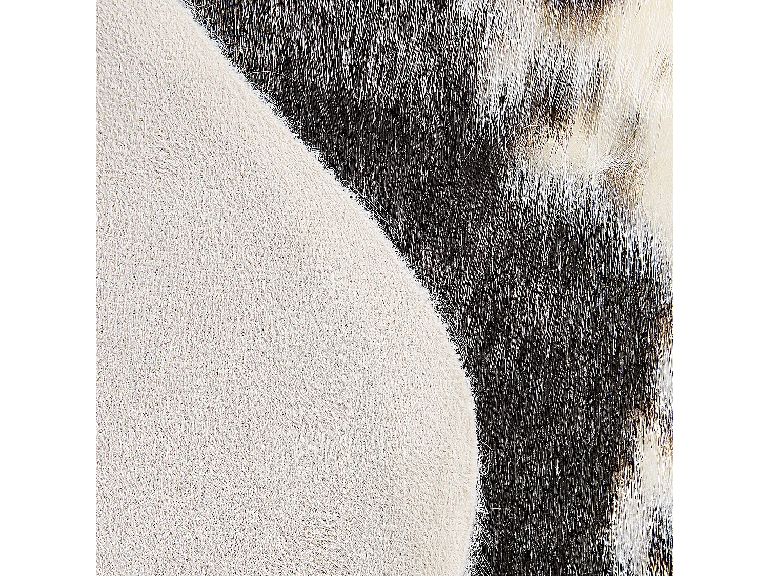 Vloerkleed koeienprint wit/zwart 90 x 60 cm NAMBUNG