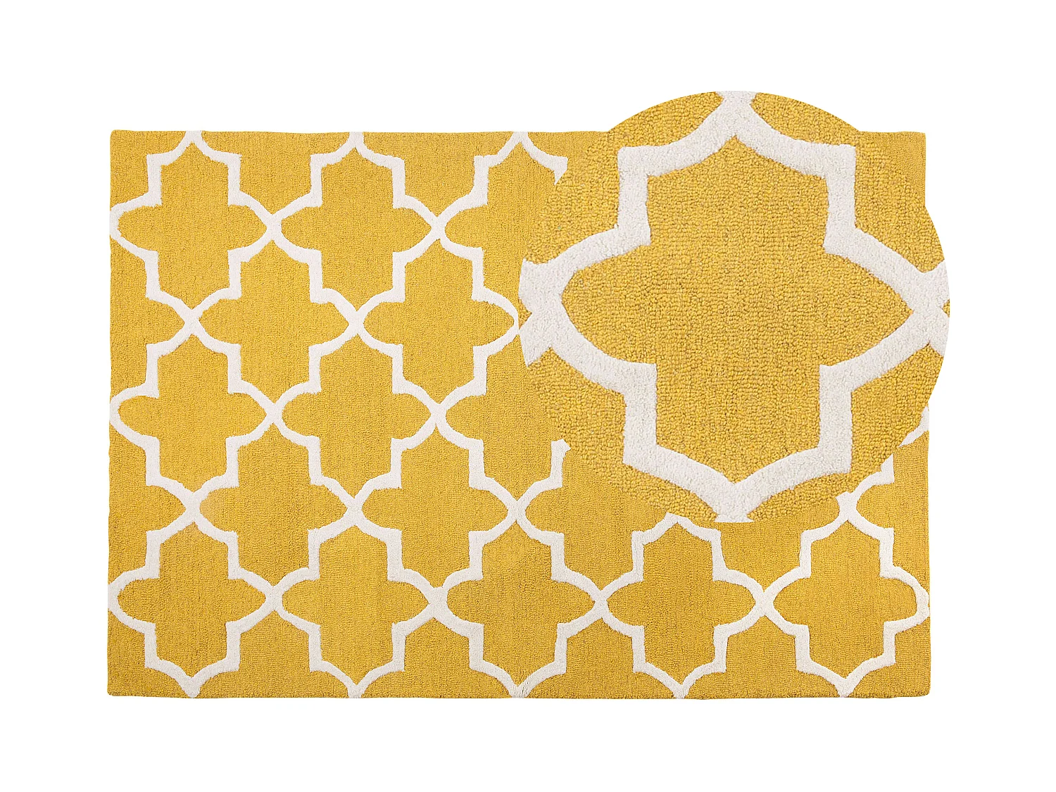 Tapis SILVAN Jaune 140 x 200 cm Laine
