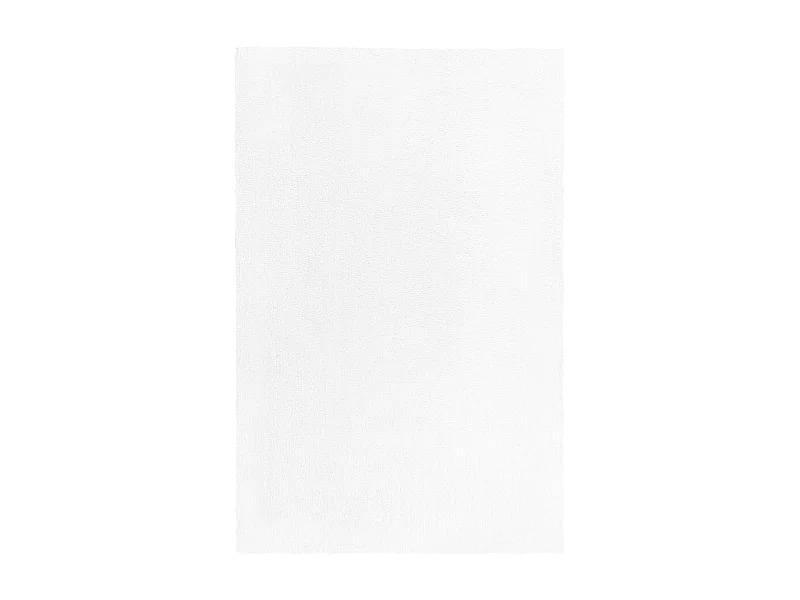 Teppich rechteckig 200 x 300 cm weiß getuftet Shaggy Hochflor Modern Demre