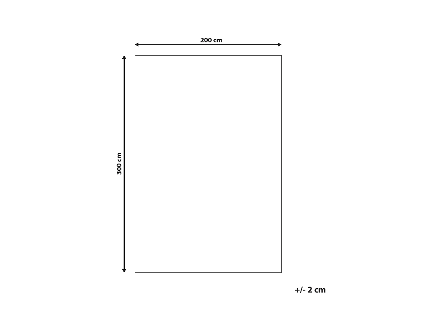 Vloerkleed polyester wit 200 x 300 cm DEMRE