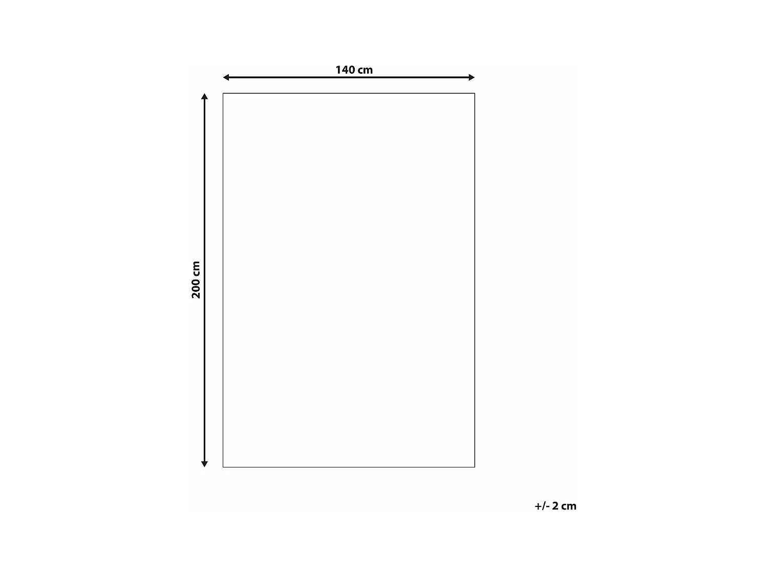 Vloerkleed polyester blauw 140 x 200 cm CIDE