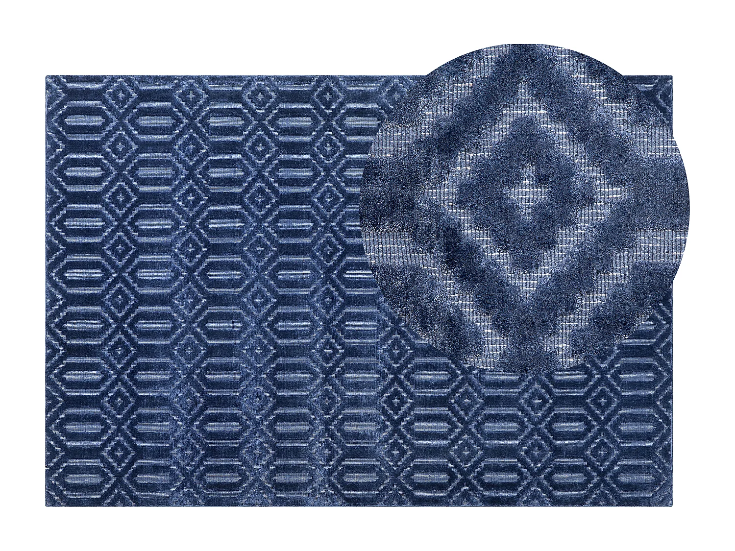 Tapis ADATEPE Bleu marine 140 x 200 cm Soie artificielle