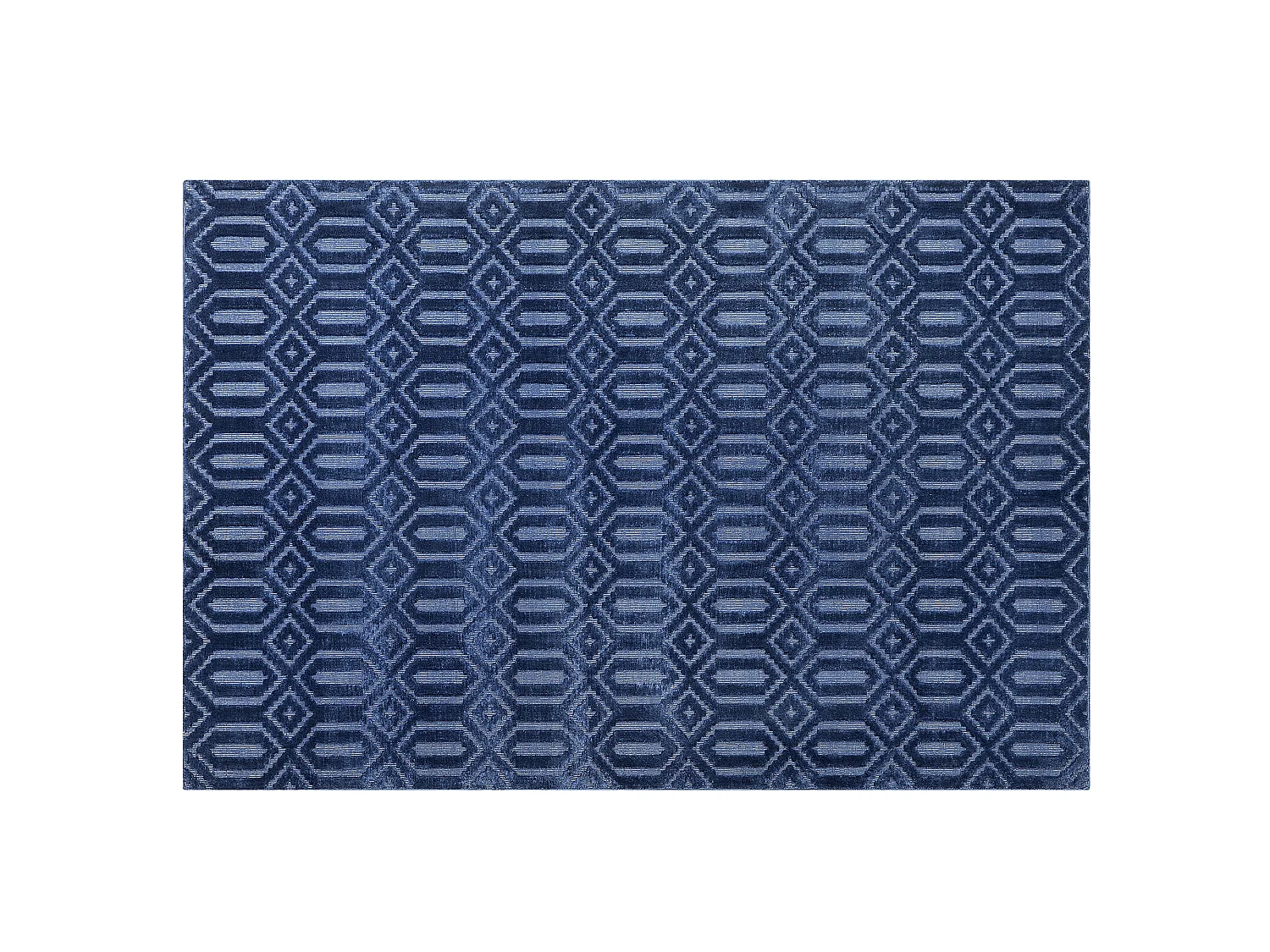 Tapete em viscose azul marinho 140 x 200 cm ADATEPE