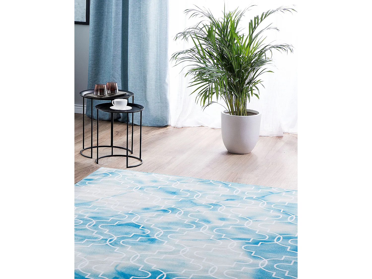 Tapis ELAZIG Bleu clair 140 x 200 cm