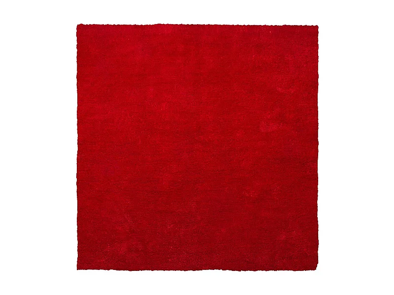 Dywan shaggy 200 x 200 cm czerwony DEMRE