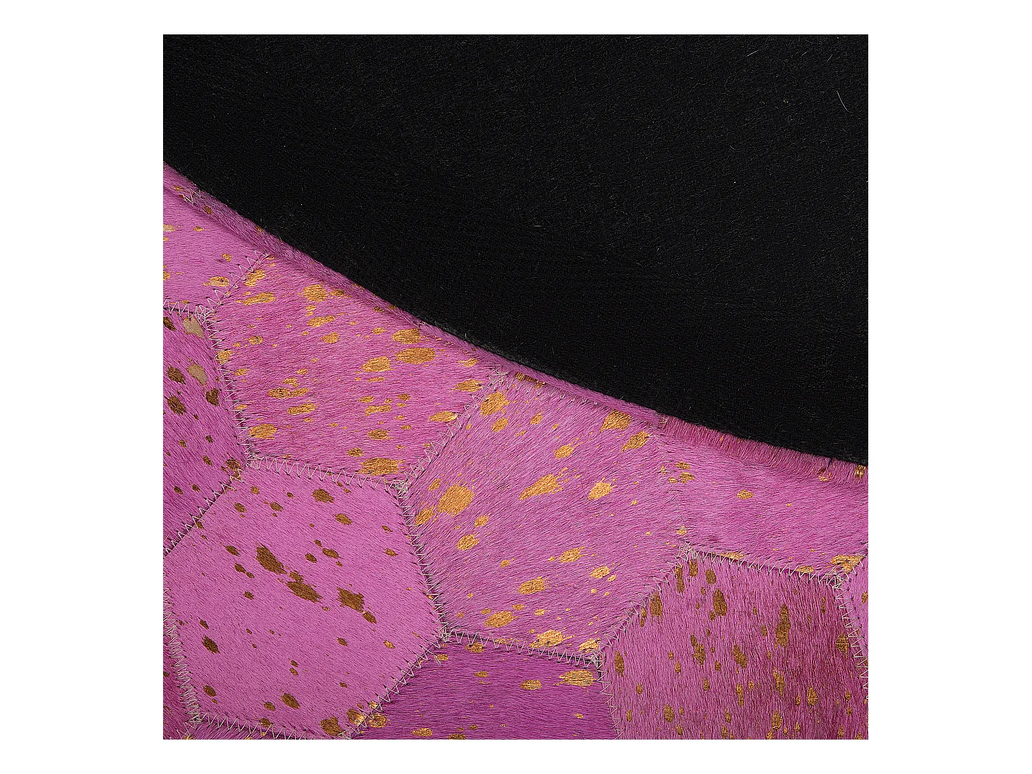 Vloerkleed ZEYTIN ø 140 cm Leer Roze