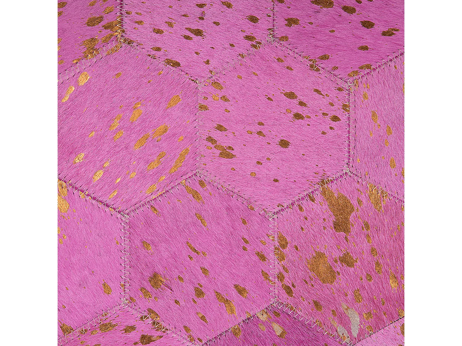 Tapis ZEYTIN Rose ø 140 cm Cuir