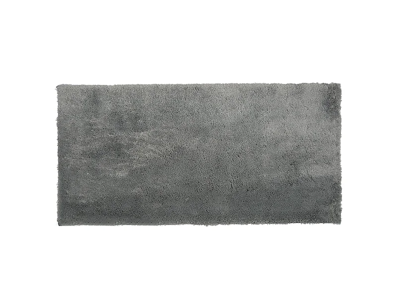 Spektakulärer Shaggy Teppich in rechteckiger Form hellgrau 80x150 cm Evren