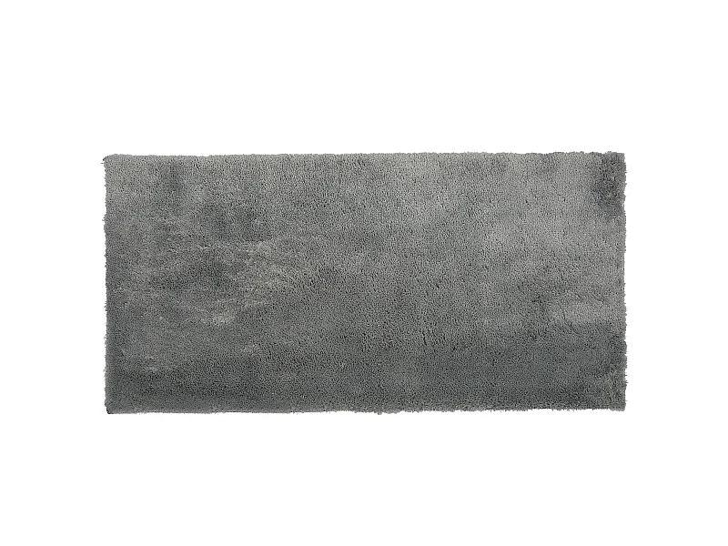 Spektakulärer Shaggy Teppich in rechteckiger Form hellgrau 80x150 cm Evren