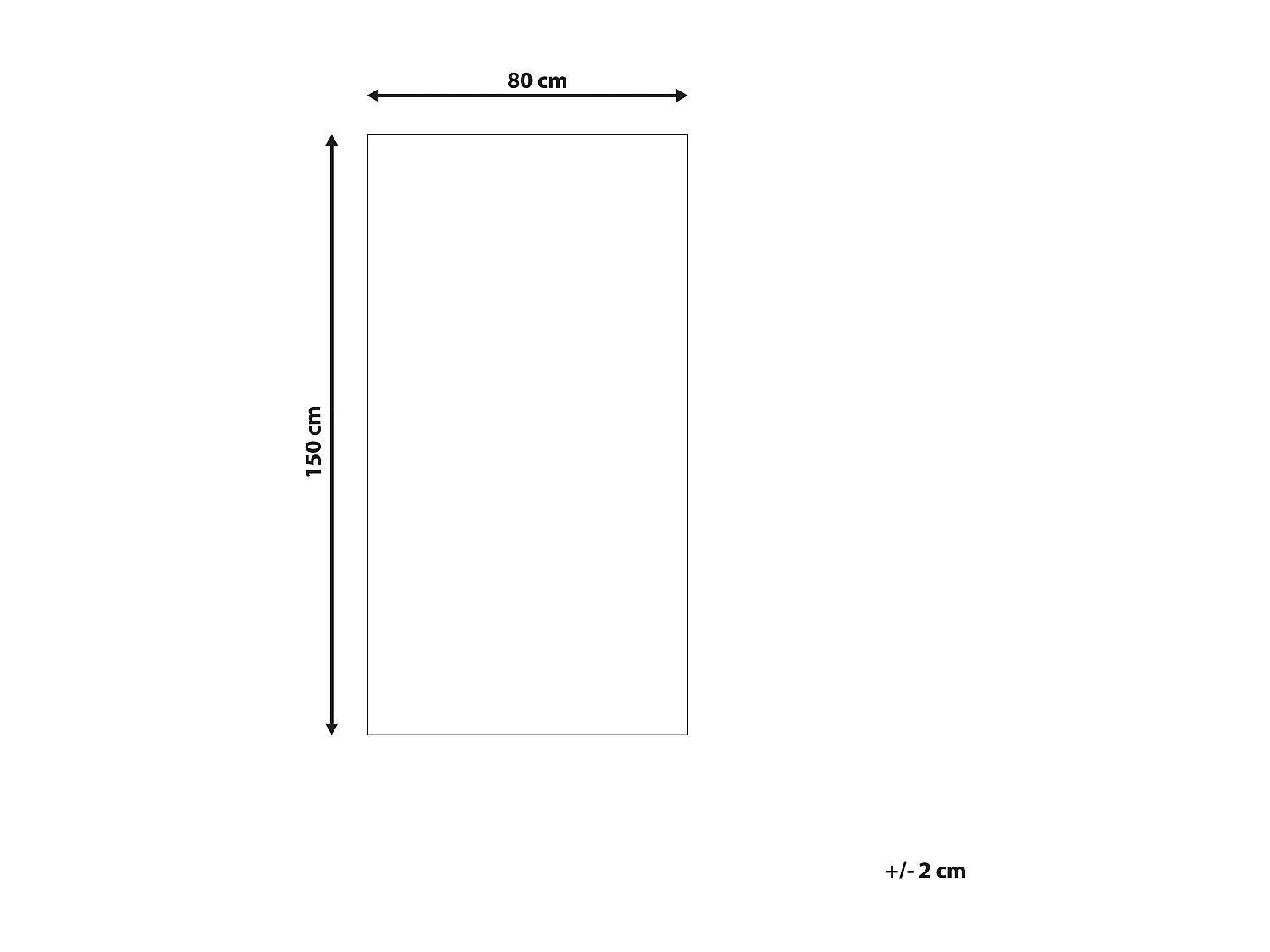 Tappeto shaggy rettangolare nero 80 x 150 cm CIDE