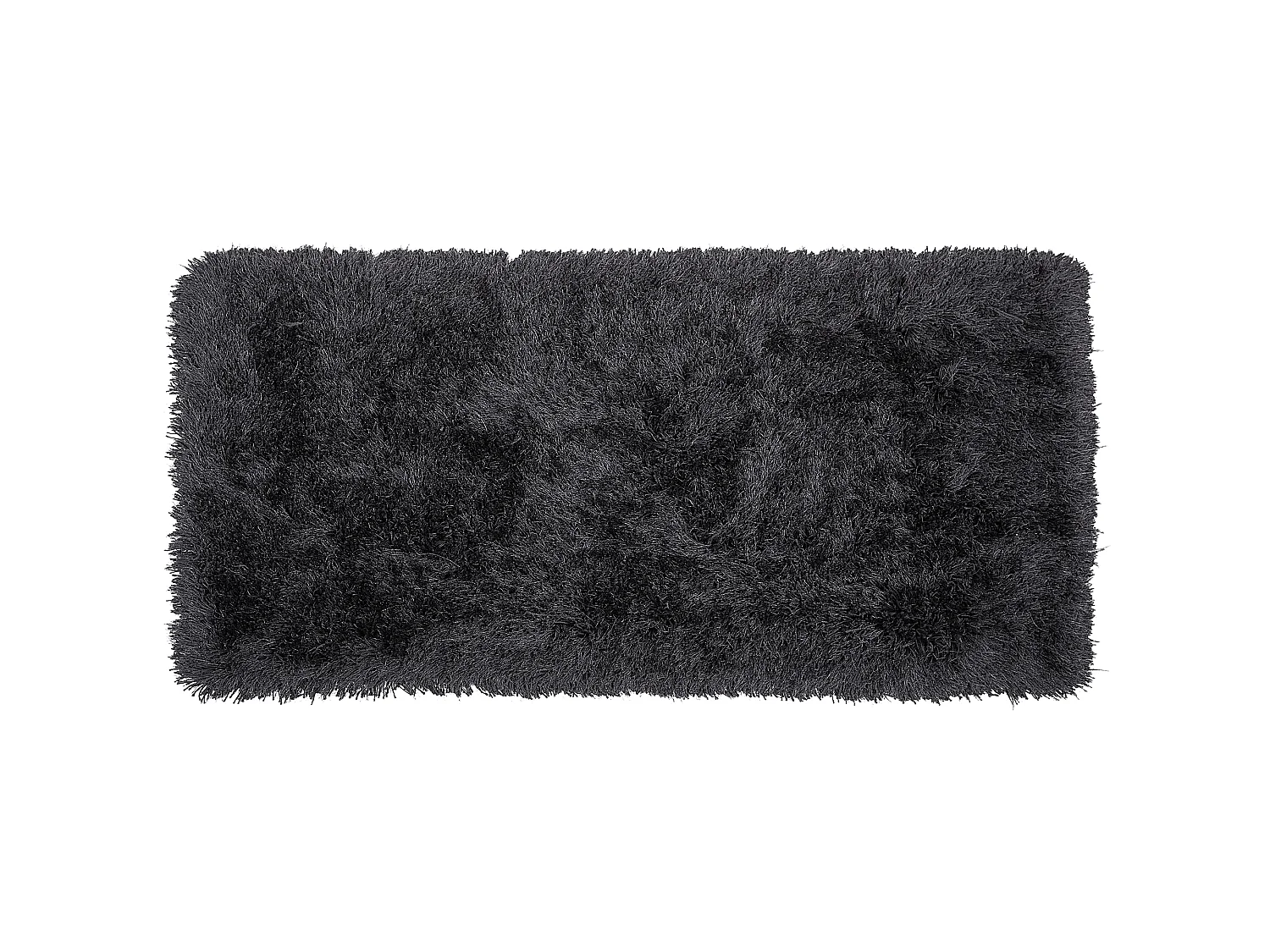 Teppich schwarz 80 x 150 cm Shaggy CIDE