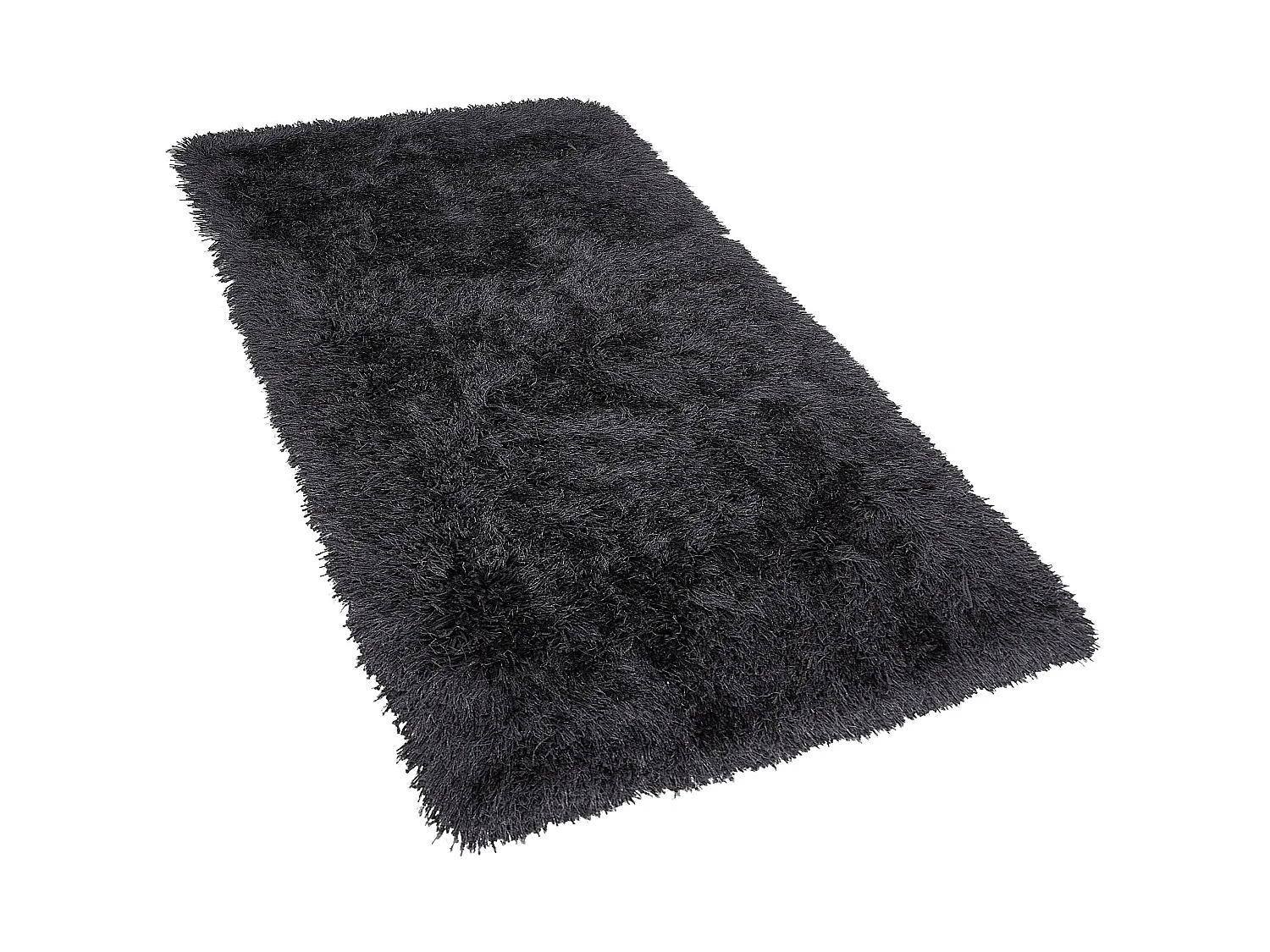 Teppich schwarz 80 x 150 cm Shaggy CIDE
