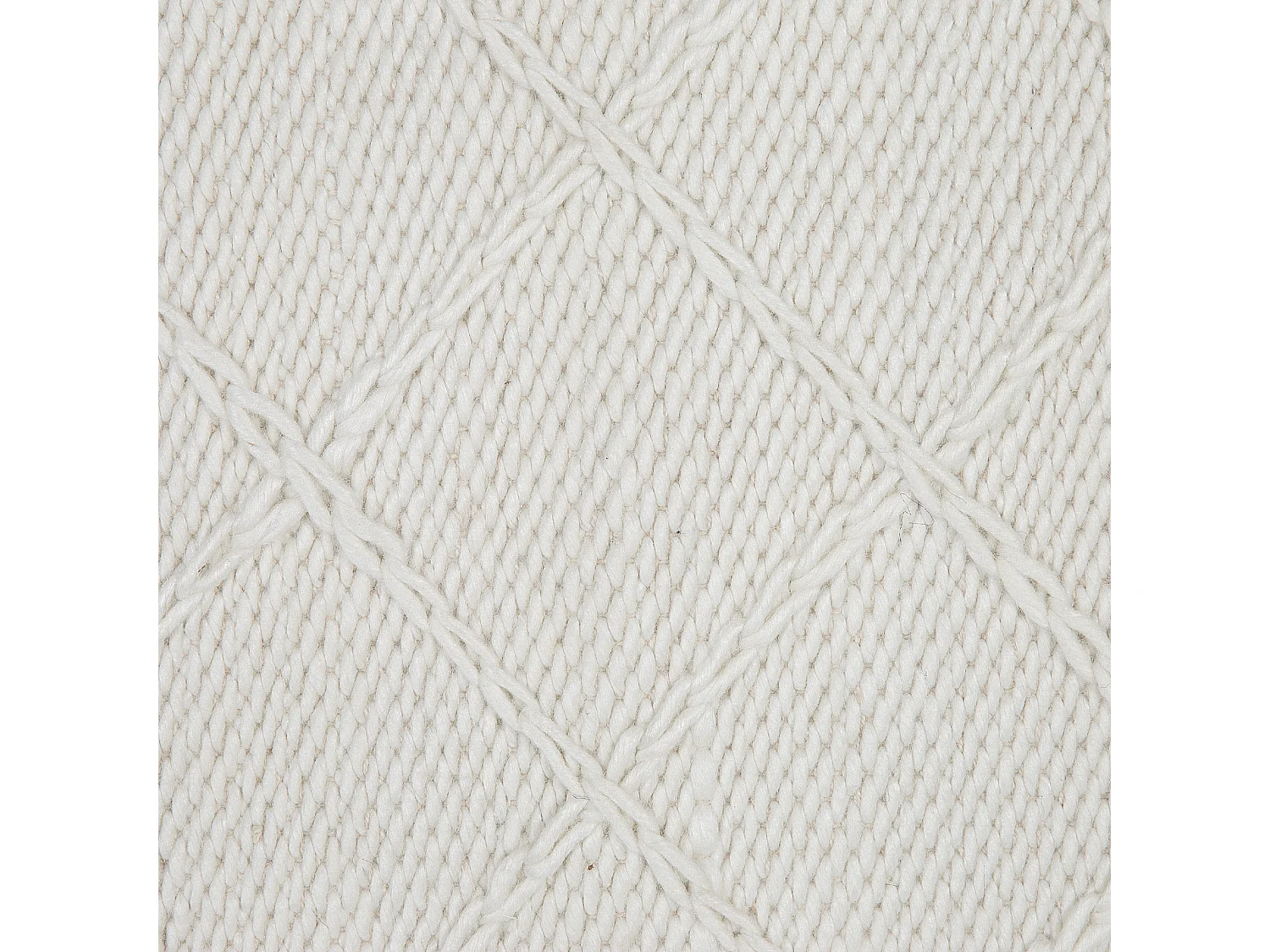 Tapis ELLEK Blanc 140 x 200 cm Laine