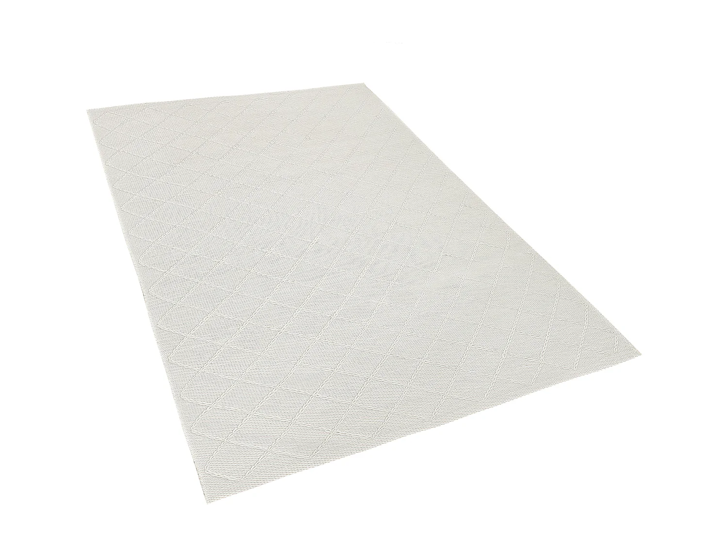 Tapis ELLEK Blanc 140 x 200 cm Laine