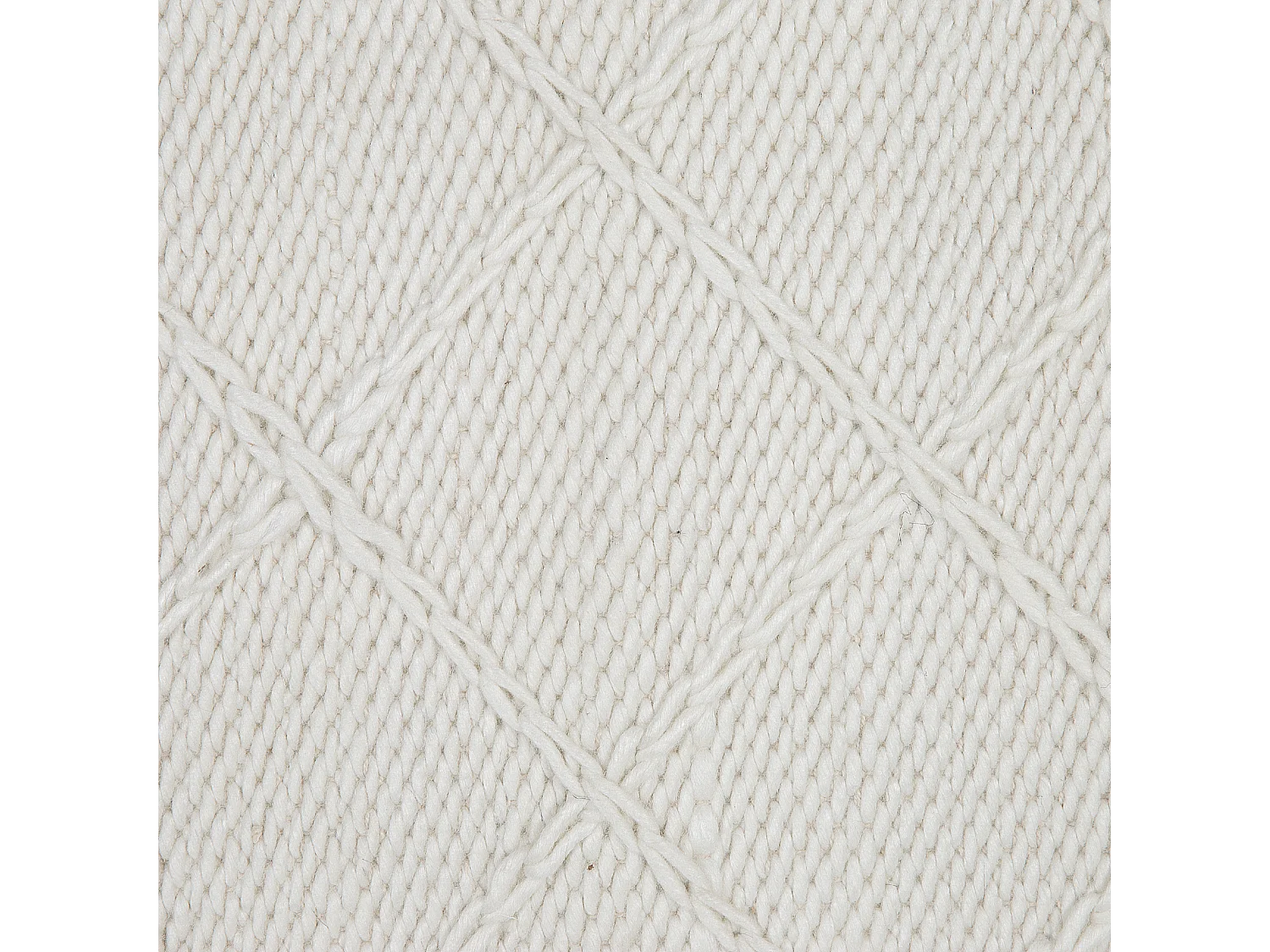 Tapis ELLEK Blanc 140 x 200 cm Laine