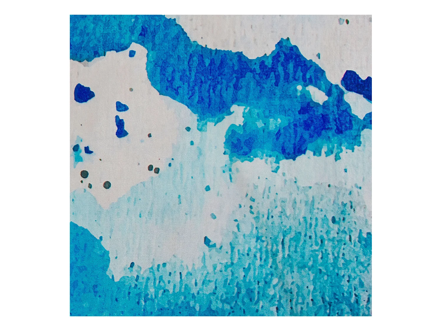 Vloerkleed polyester blauw/grijs 160 x 230 cm BOZAT