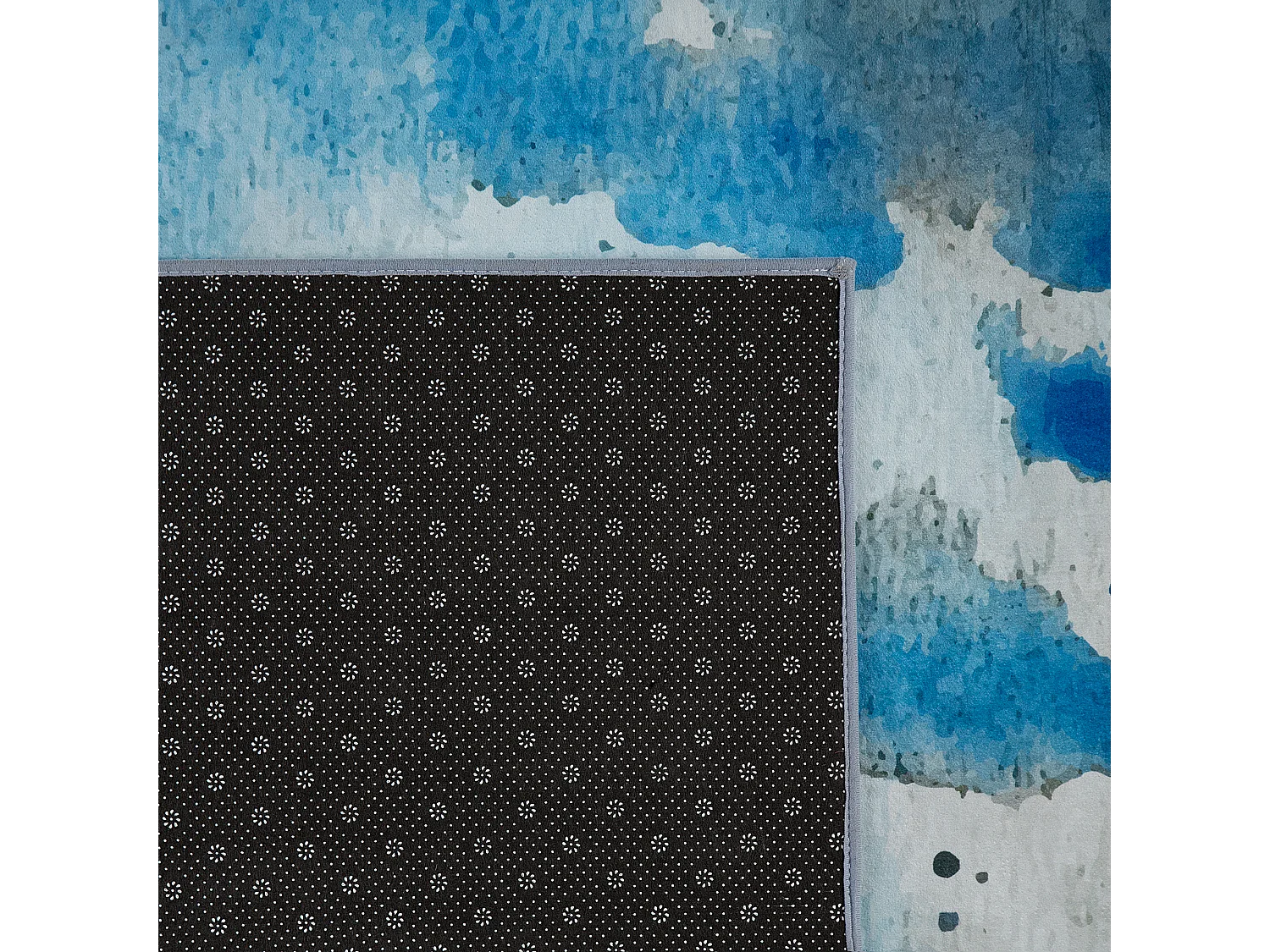 Alfombra azul/gris 160 x 230 cm BOZAT