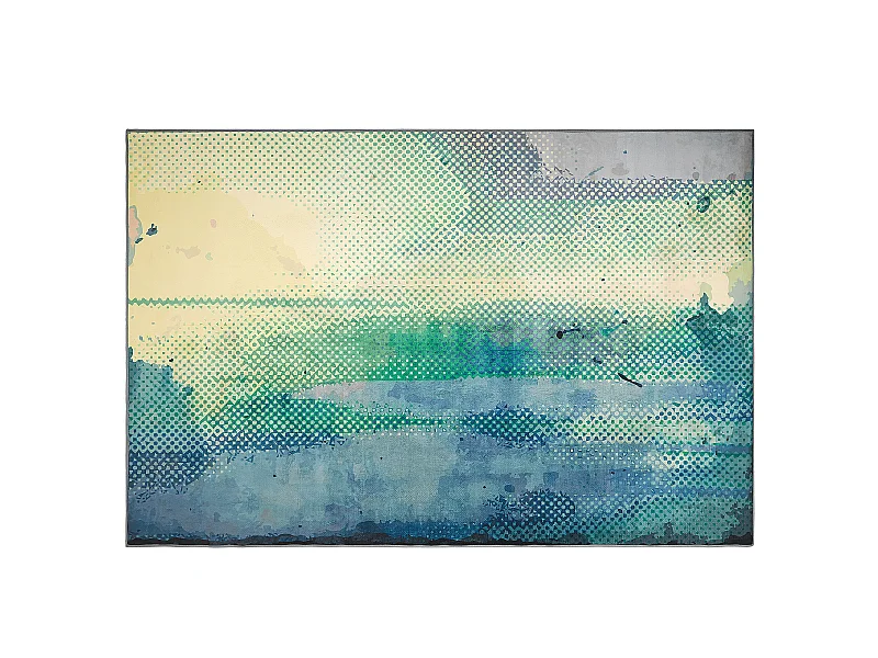 Dywan 140 x 200 cm niebiesko-zielony SUSUZ