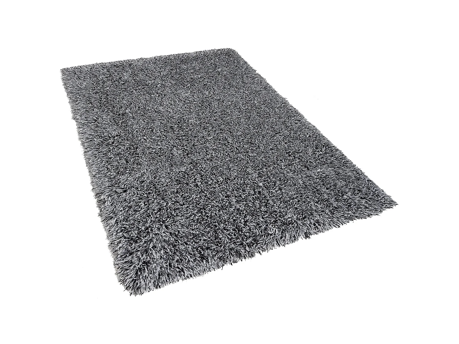 Tapis shaggy noir et blanc 200 x 300 cm CIDE