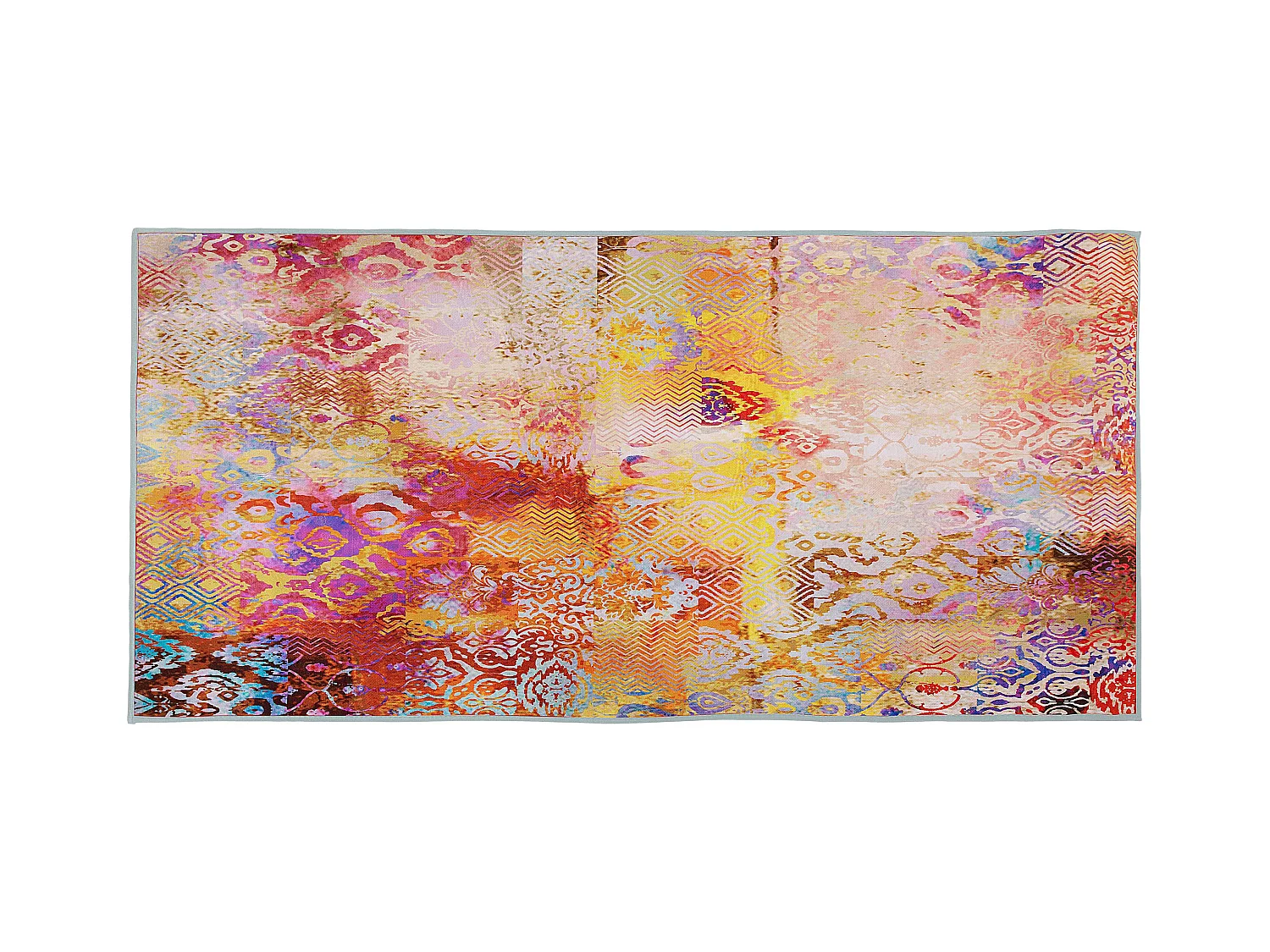 Vloerkleed polyester meerkleurig 80 x 150 cm ISPARTA