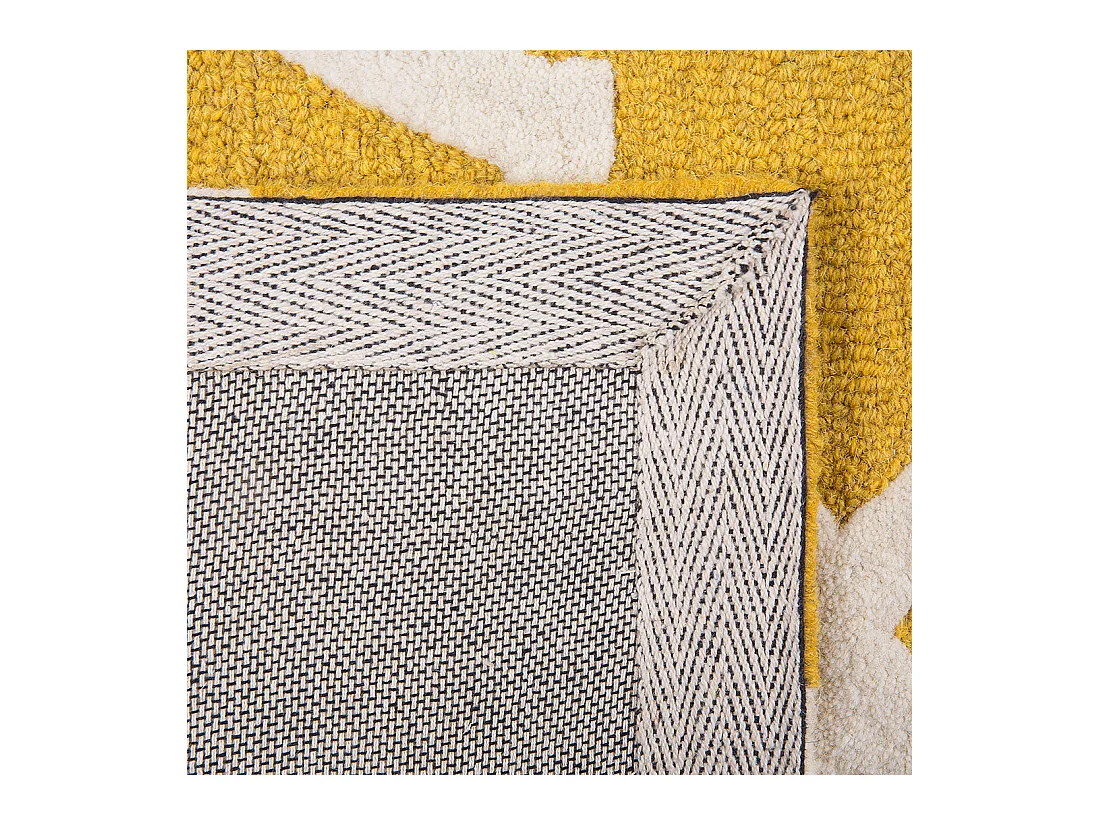 Tapis SILVAN Jaune 80 x 150 cm Laine