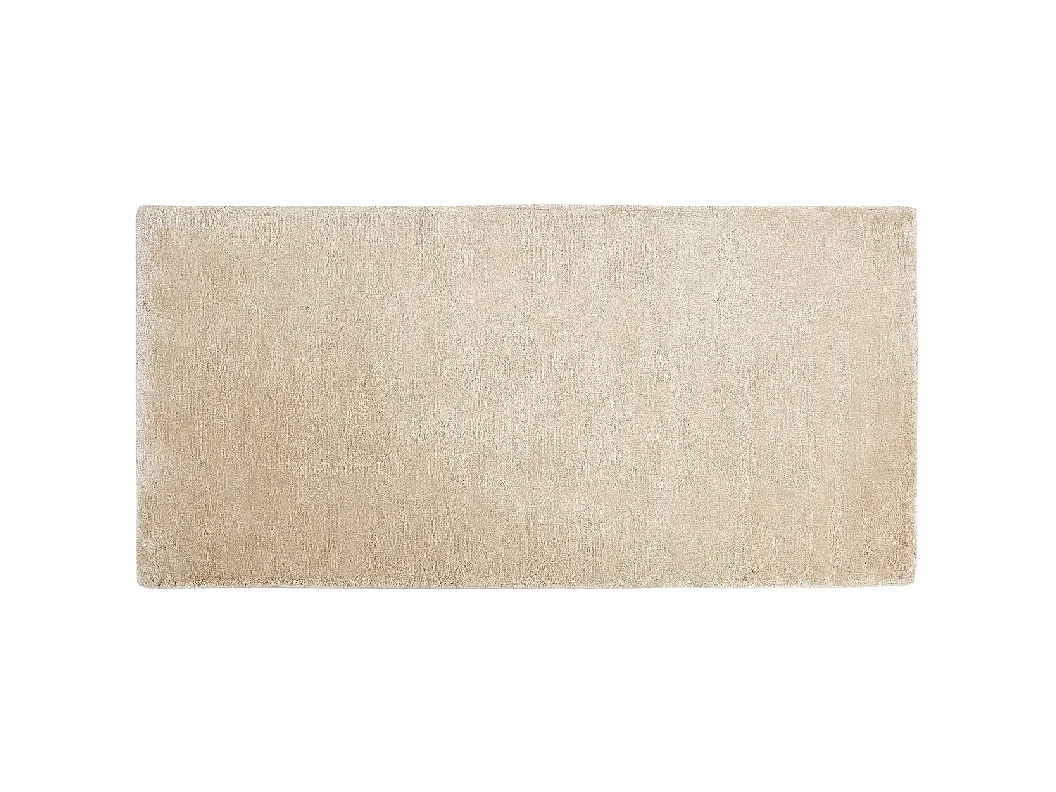 Moderner Teppich Beige aus Viskose Kurzflor Rechteckig 80 x 150 cm Gesi II