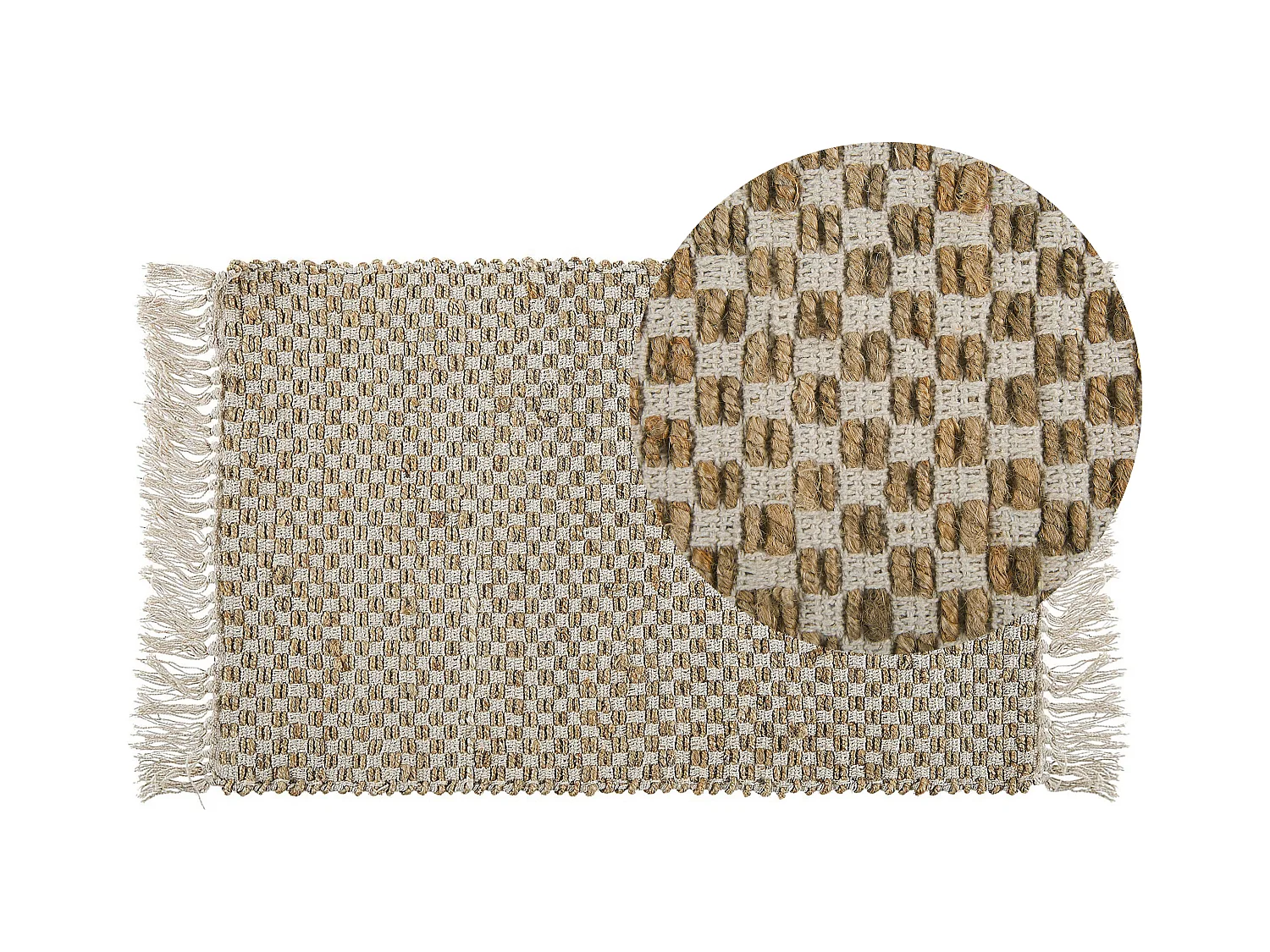 Tapis ZERDALI Beige 50 x 80 cm Jute